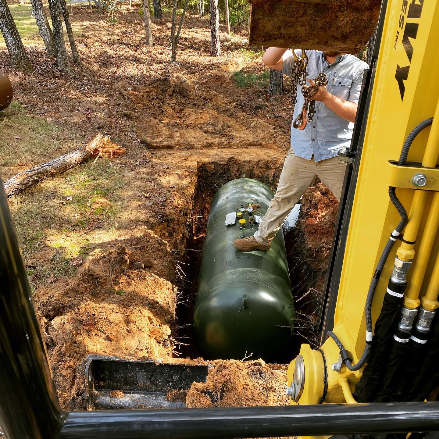 Moving Propane Tank Underground - Donny's Propane Gas How To Move A 250 Gallon Propane Tank