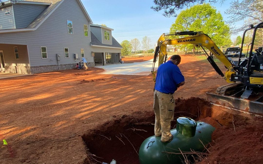 Propane Gas Tank Installation for New Construction Homes